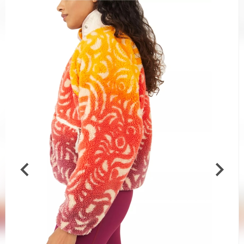 NWT Women's FREE PEOPLE MOVEMENT Sherpa Fleece Jacket - Picture 3 of 6